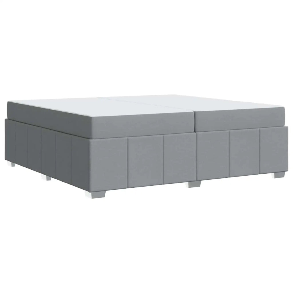 Struttura del letto Grigio chiaro 200 x 200 cm Tessuto