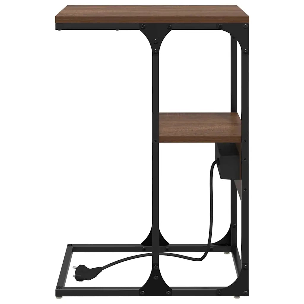 Comodino | Armadio da Notte | Mobiletto da notte Rovere marrone 41.5 x 26 x 60.5 cm