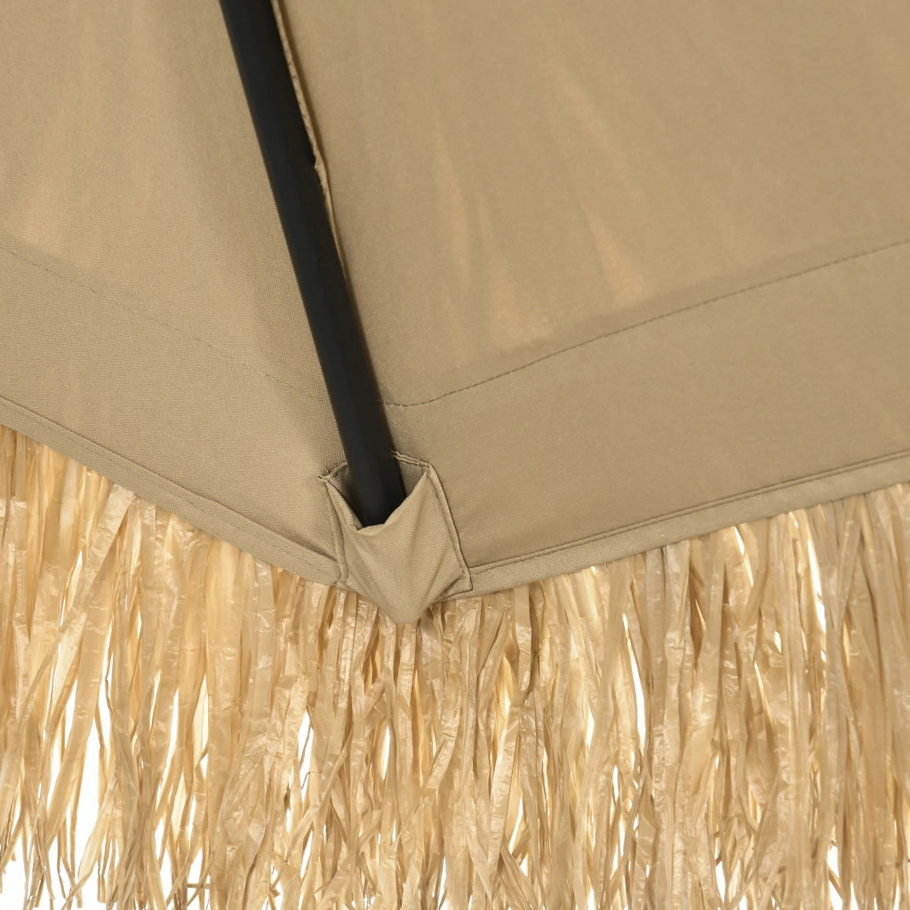 Ombrellone da giardino inclinabile con manovella ¨C zephmum ¨C kaki 2,65 m