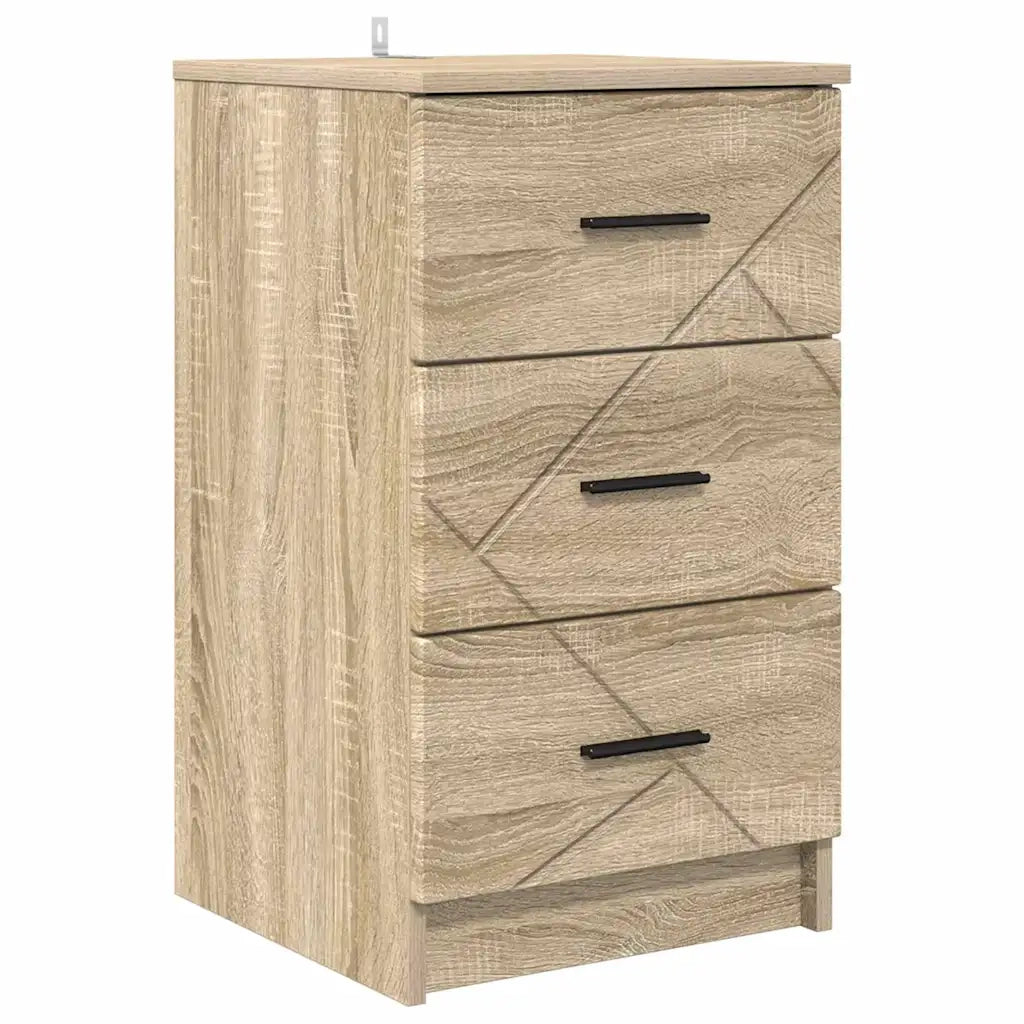 Comodino | Armadio da Notte | Mobiletto da notte con cassetto rovere sonoma 38 x 38 x 66 cm
