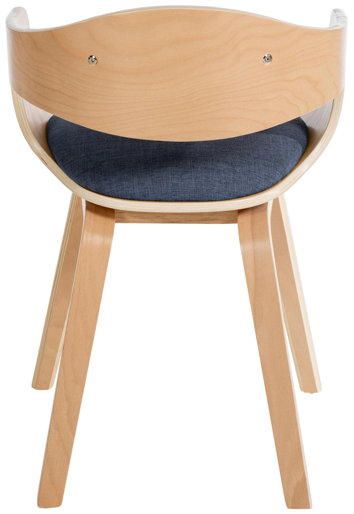 Set di 2 sedie Kingston in tessuto Natura/blu