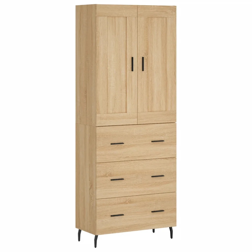 Credenza Rovere Sonoma 69,5x34x180 cm in Legno Multistrato 3199764