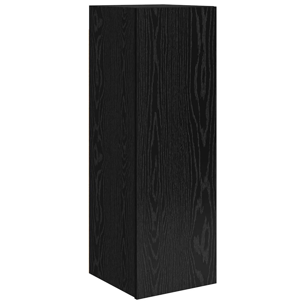 vidaXL Set mobile TV 9 pcs Rovere nero 100 x 30 x 30.5 cm