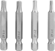 Set di strumenti per avvitatori magnetici con testa a 6 lobi 1/4 pollici, set di 4 strumenti a forma di triangolo
