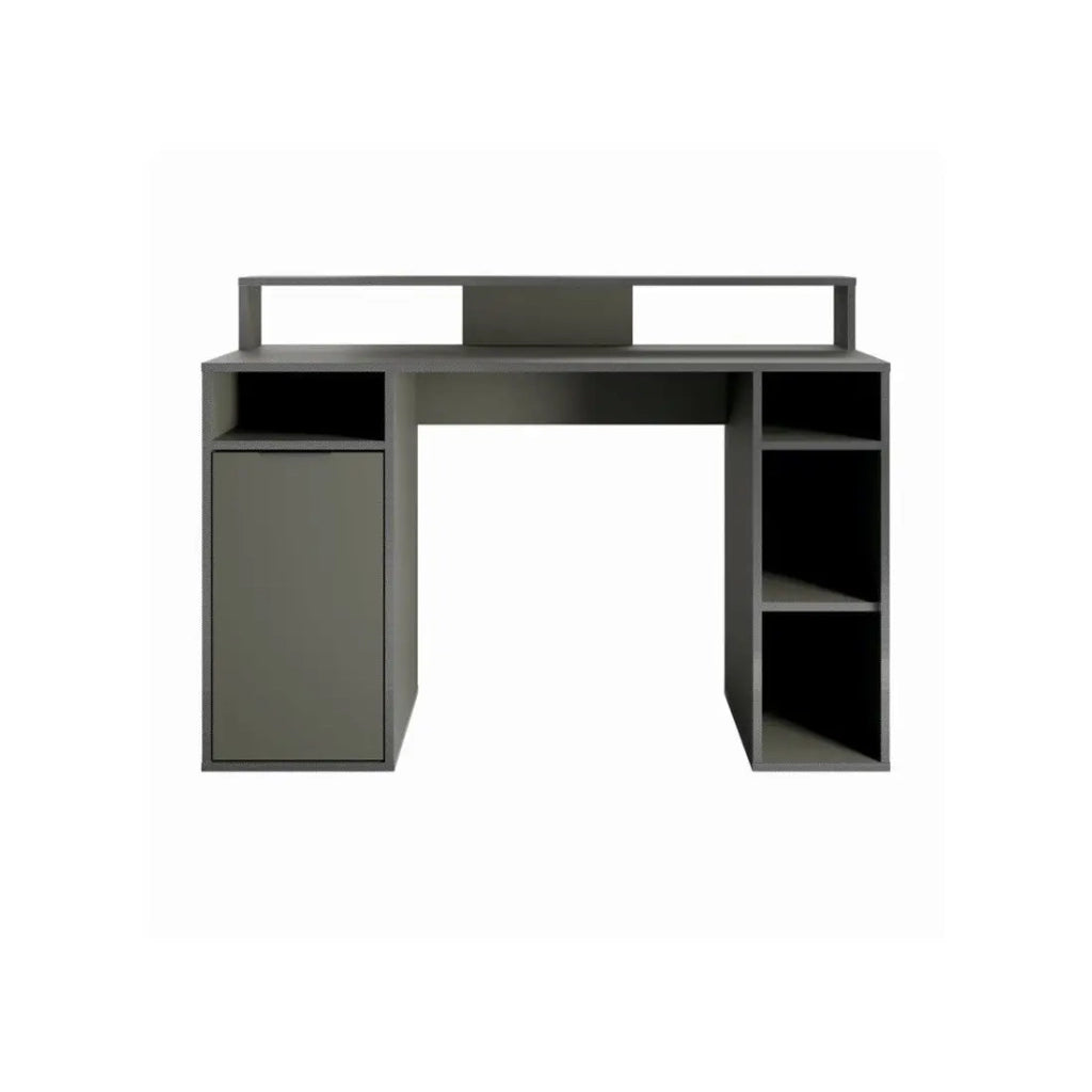 Scrivania 1 Porta GRAPHIX - 125 cm - Grigio Grafite - Collezione GRAPHIX