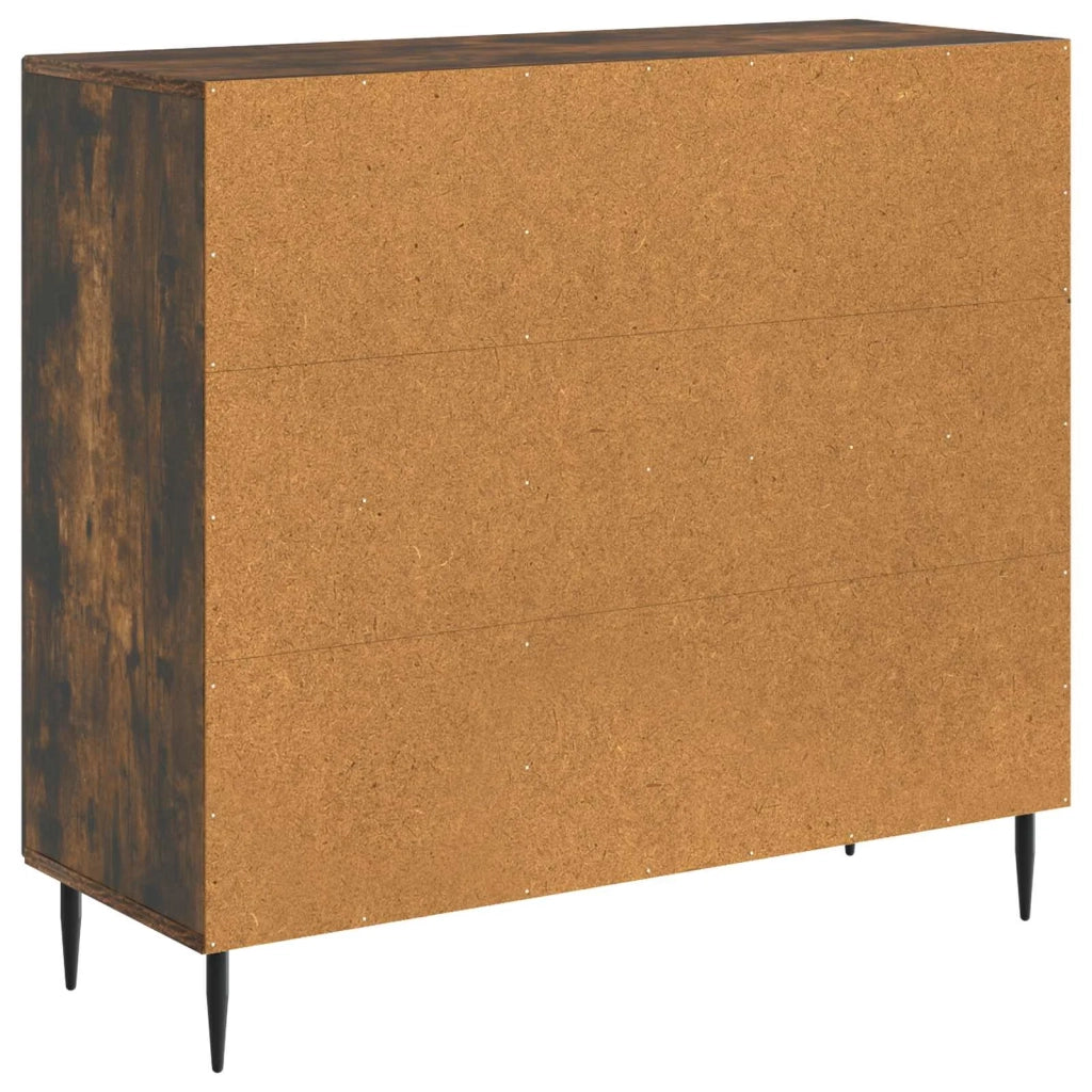 Credenza Rovere Fumo 89 x 34,5 x 80 cm Legno ingegnerizzato