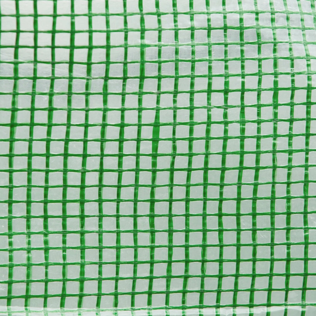Serra a tunnel con struttura in acciaio e copertura in PE verde, 350 x 200 x 200 cm