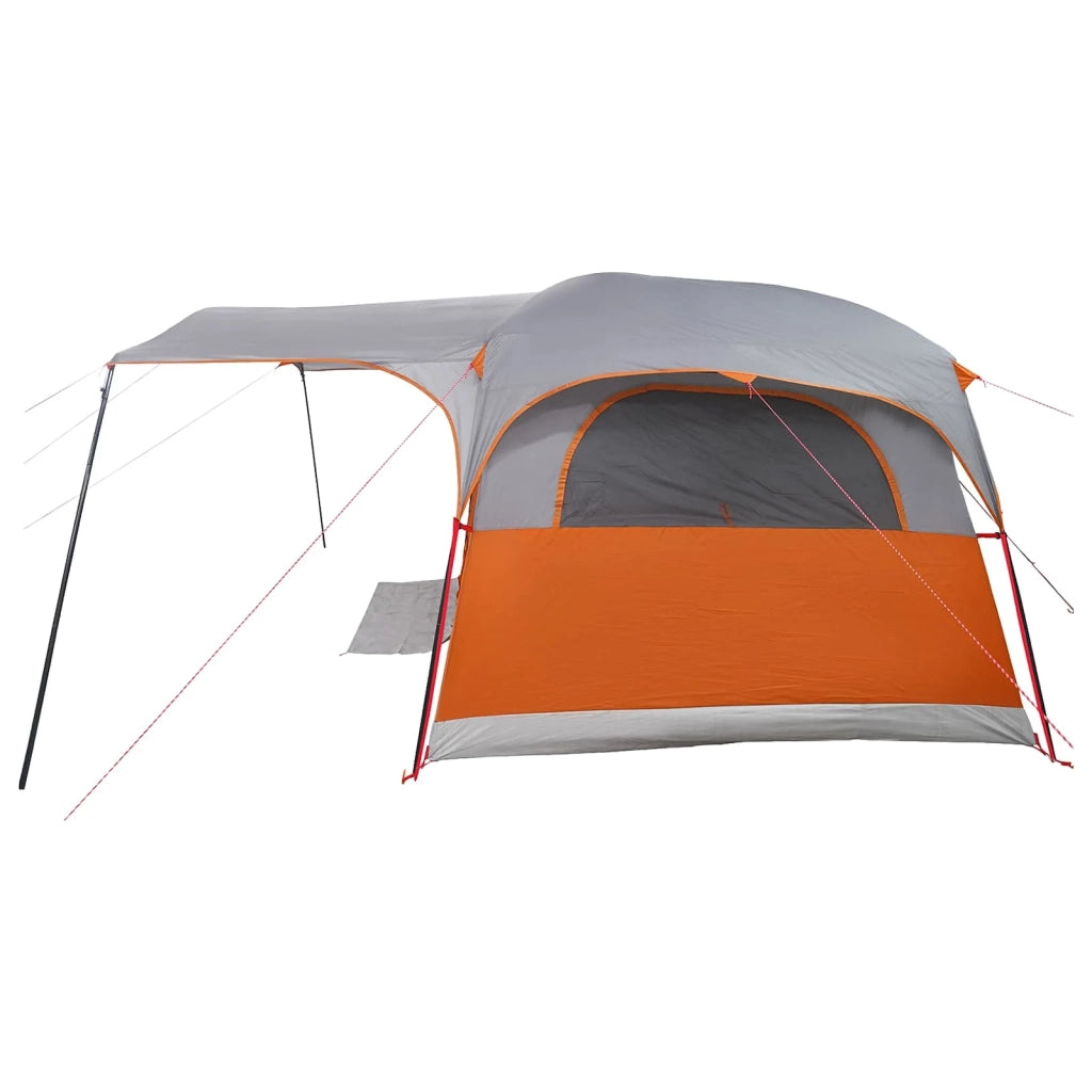 Tenda a tunnel con tetto Grigio e arancione 427 x 305 x 205 cm 42028671