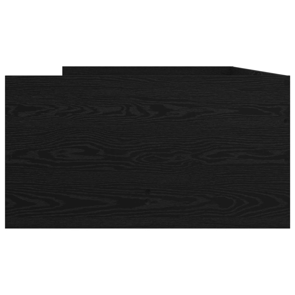 Telaio del letto con storage Rovere Nero 80 x 200 cm 3429619