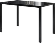 Tavolo da pranzo Grand, Nero, 120 x 70 cm, per l’utilizzo come set da pranzo in cucina o sala da pranzo