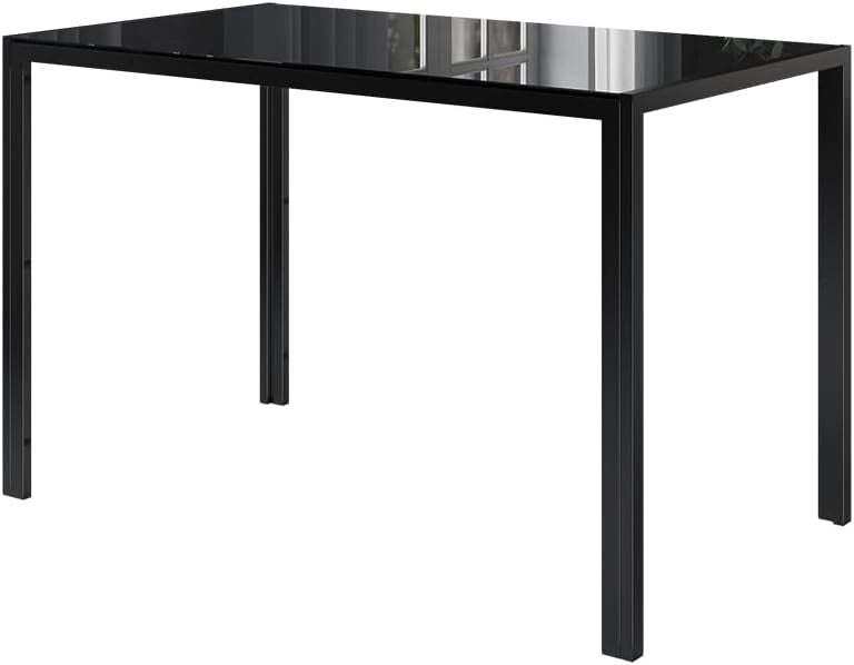 Tavolo da pranzo Grand, Nero, 120 x 70 cm, per l’utilizzo come set da pranzo in cucina o sala da pranzo