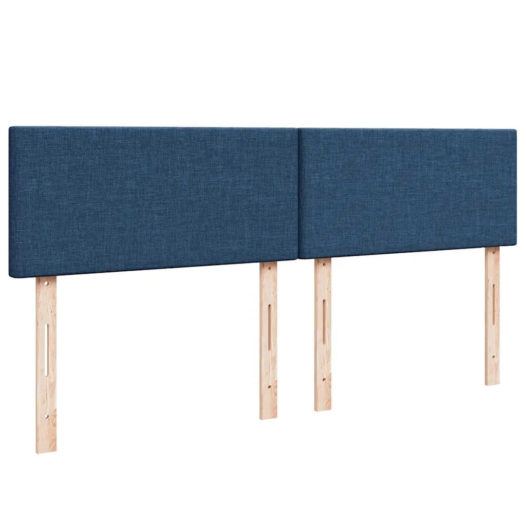 Giroletto a Molle con Materasso Blu 200x200 cm in Tessuto
