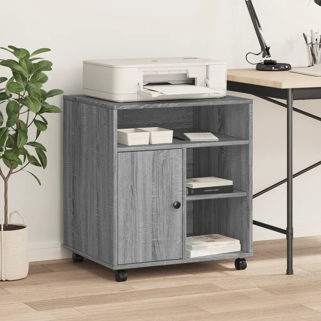Supporto per Stampante con Ruote Grigio Sonoma 60x50x67 cm CFW1511721