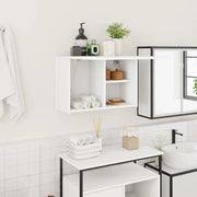 Mobile da Bagno a Parete Bianco 60x25x40cm in Legno Multistrato