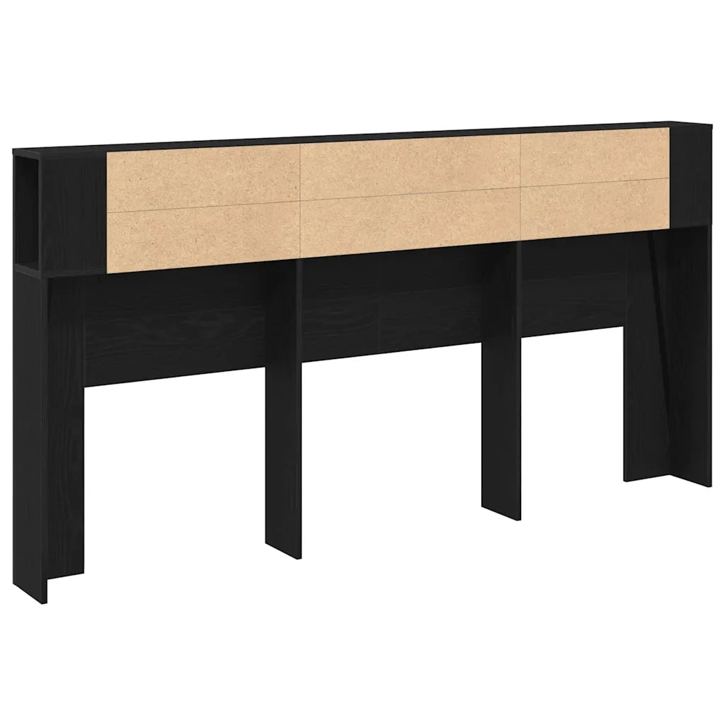 Testiera | Testata del letto Rovere Nero 200 x 18,5 x 102,5 cm