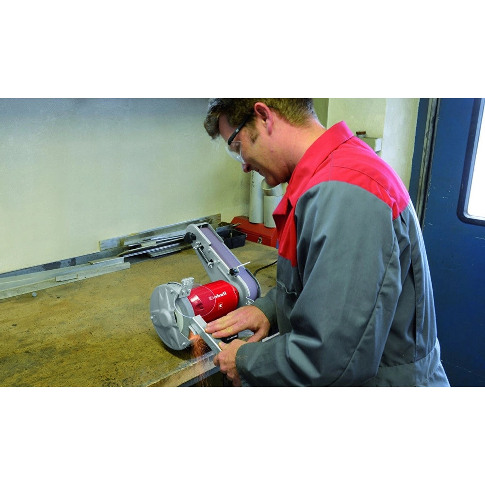 Trade Shop - Levigatrice Combinata Da Banco Con Mola E Nastro Abrasivo Einhell Th-us 240 -