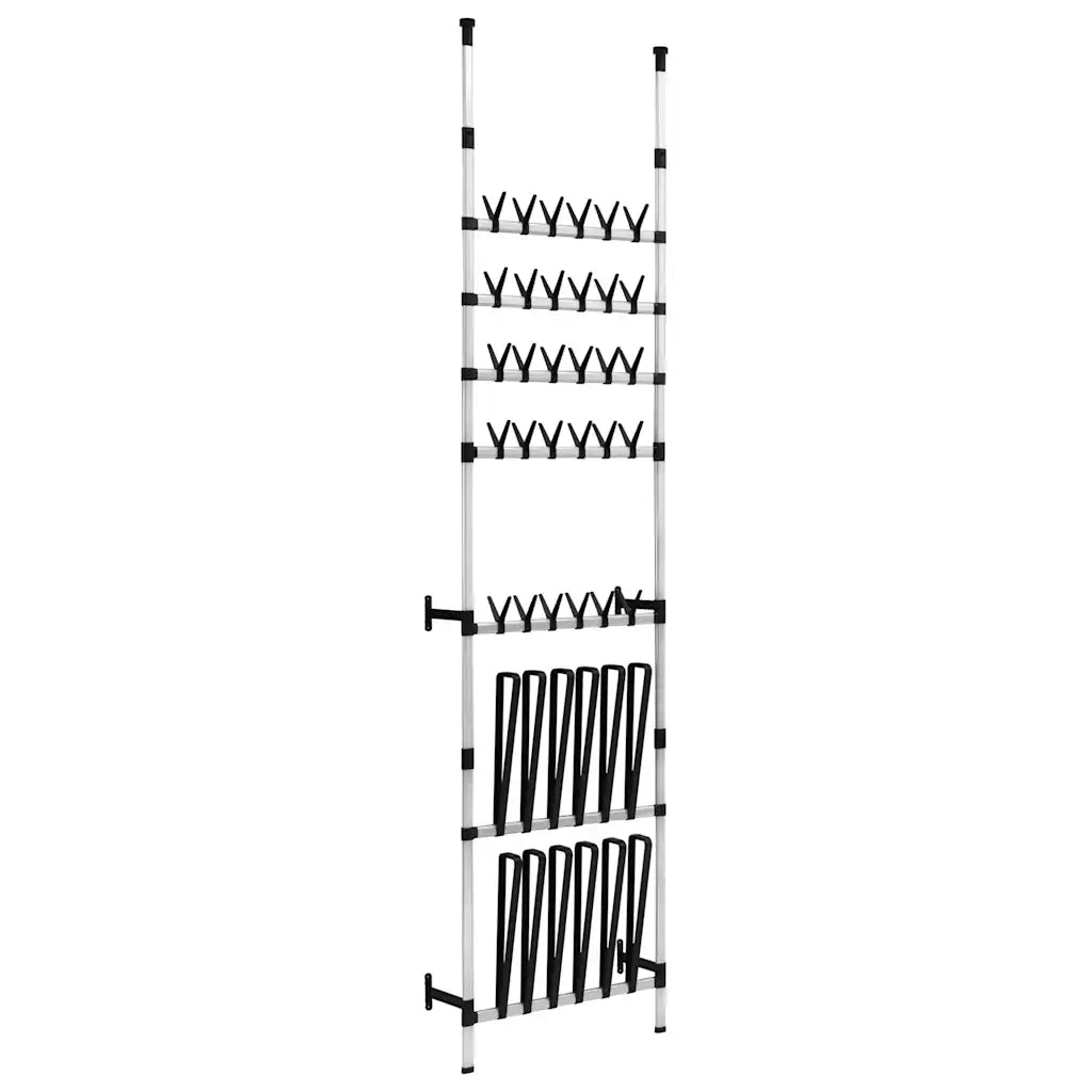 Scarpiera Telescopica con Aste in Alluminio-Scaffale per scarpe 629977