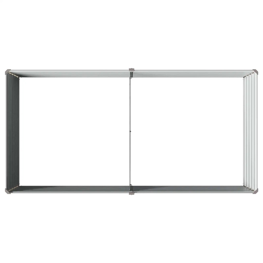 Letto rialzato da giardino Grigio 160 x 80 x 55 cm 8006398