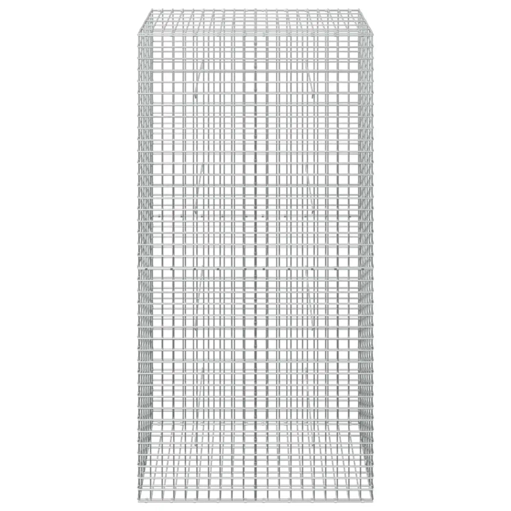Gabione con filo da 5 mm e rete da 5x5 cm 100x30x200 cm 3464204