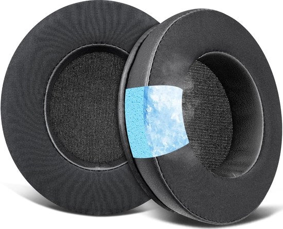 Sostituenti Orecchini Gel Refrigeranti per Headset Stereo Xbox One (Non compatibili con Xbox One Chat), Orecchini e Cuscini con Tessuto Ice Silk, Schiuma di Isolamento Acustico - Nero