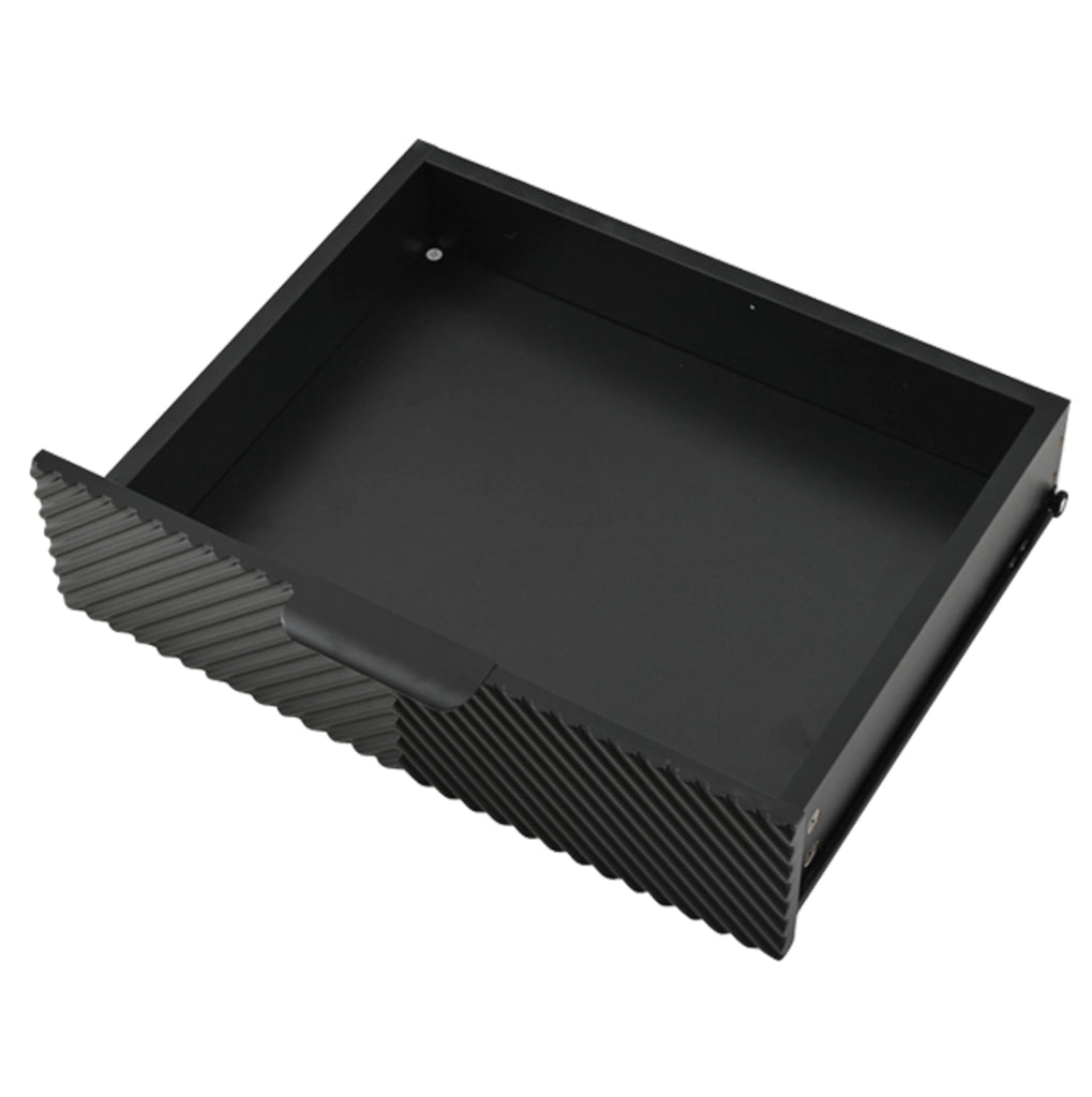 Mobile TV moderno 200x40x50;5 cm con 2 ante e 2 cassetti; nero
