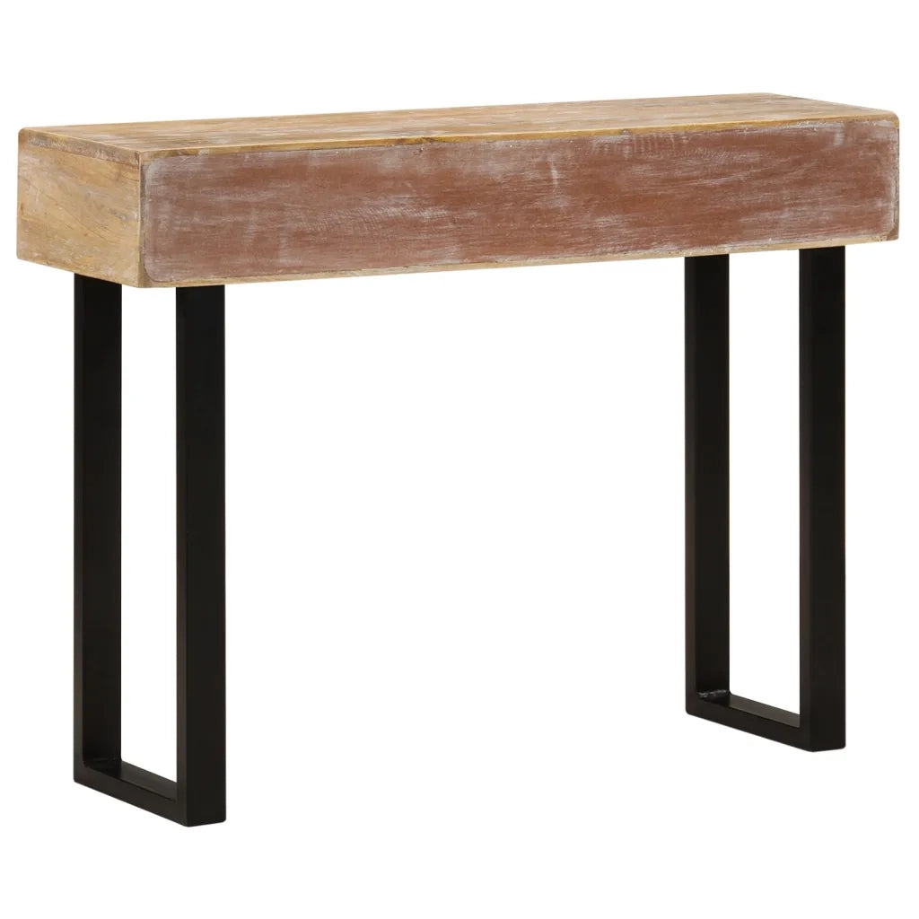 Tavolo Consolle 100x30x75 cm in Legno Massello di Mango cod mxl 18678