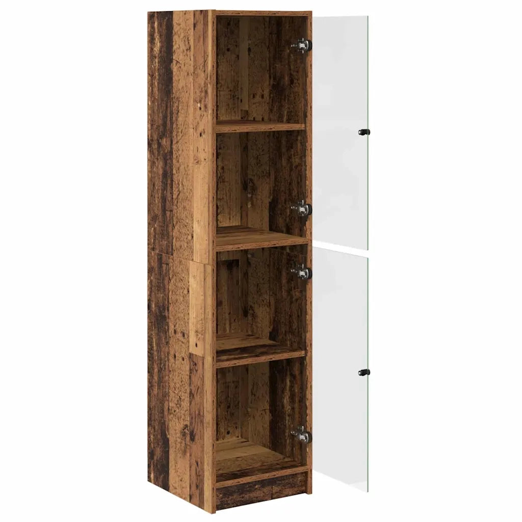 Credenza | Madia | Buffet da pranzo | Armadio da pranzo Legno vecchio 35 x 37 x 142 cm Legno multistrato