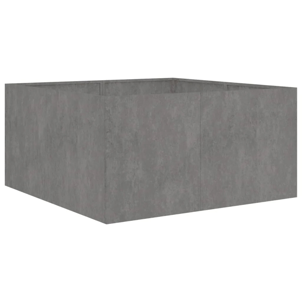 Vassoio fioriera aiuola rialzata piante fiori terrazzo giardino 80 x 80 x 40 cm acciaio corten marrone 02_0037907