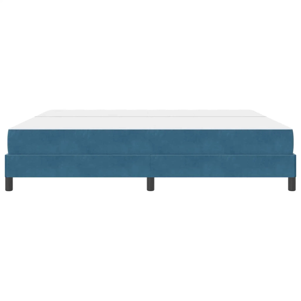 Letto a molle con materasso Blu Scuro 200 x 200 cm Tessuto 3398717
