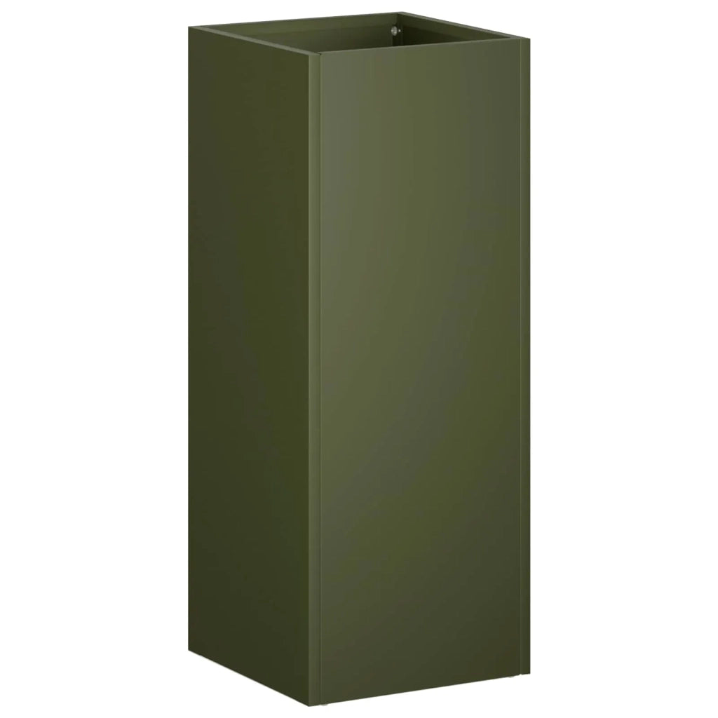 Vaso da giardino 2 pz Verde Oliva 20 x 20 x 50 cm 8005309