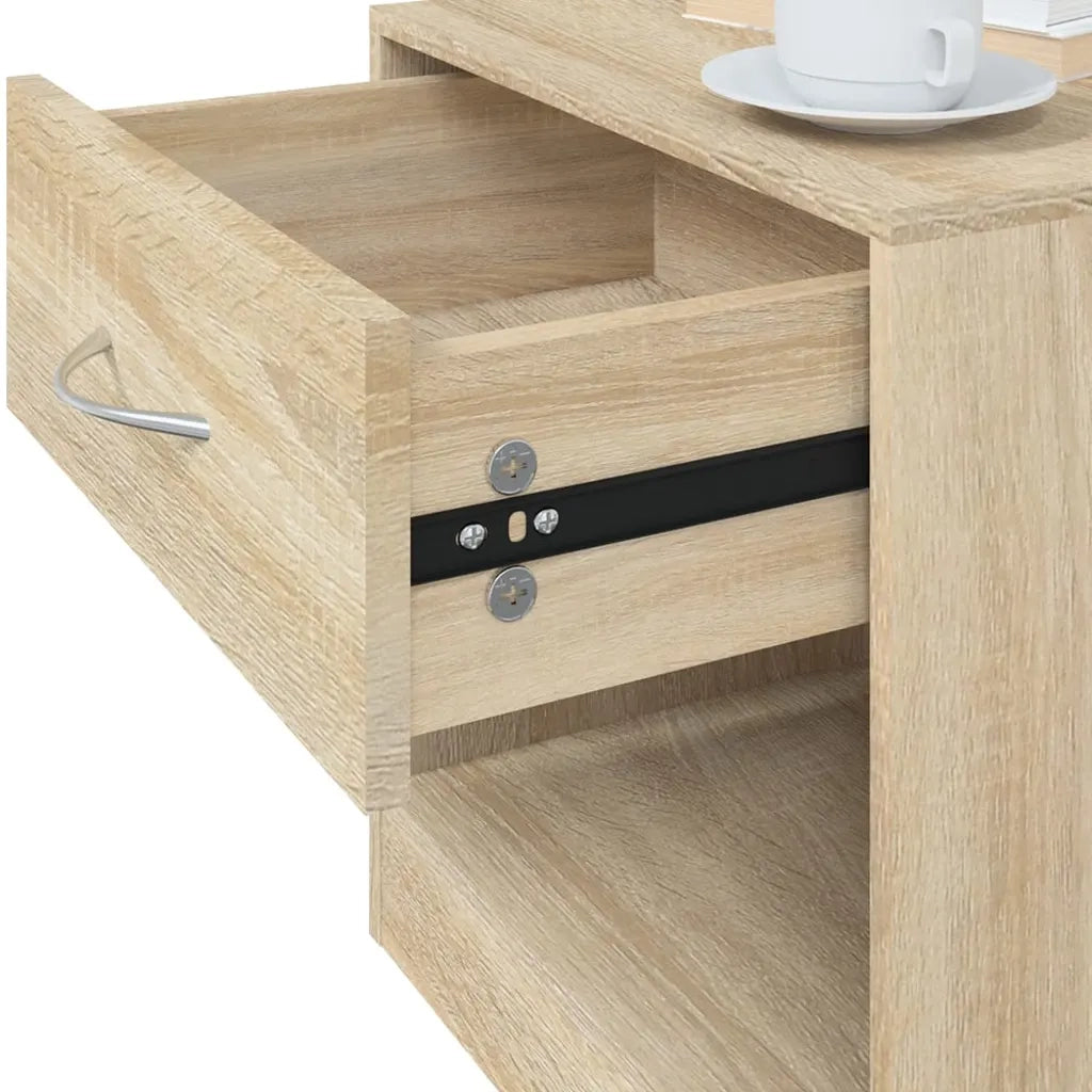Comodini 2 pz con Cassetto Colore Rovere cod mxl 53226