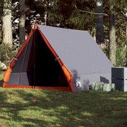 Tenda da Campeggio Telaio A per 2 Persone Grigia Impermeabile 94757