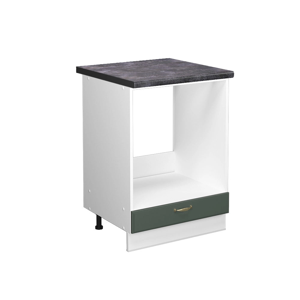 Mobile per forno da incasso Fame-Line Verde-oro rustico/Bianco 60 cm, PL Antracite Vicco
