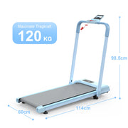 TAPIS ROULANT 3 IN 1 Pieghevole con inclinazione 10%, Blu, Acciaio