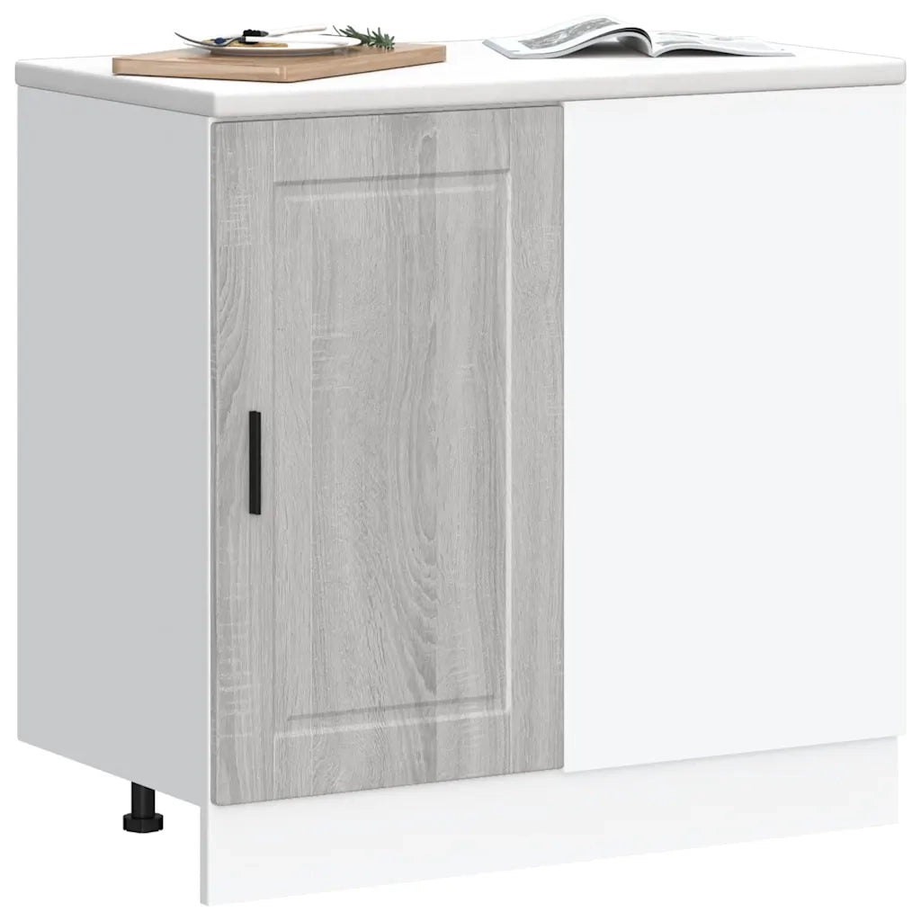Base da Cucina-Mobile Base da Cucina Porto Grigio Sonoma in Legno Multistrato 400772