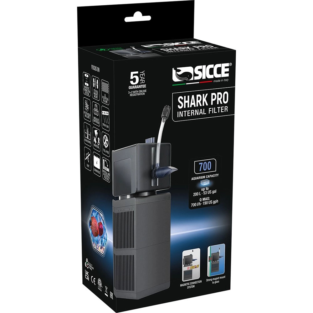 Sicce Shark PRO 700 - Filtro Interno Modulare con supporto magnetico