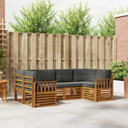Set divano sezionale con cuscino 6 pcs Naturale e Antracite 3375362