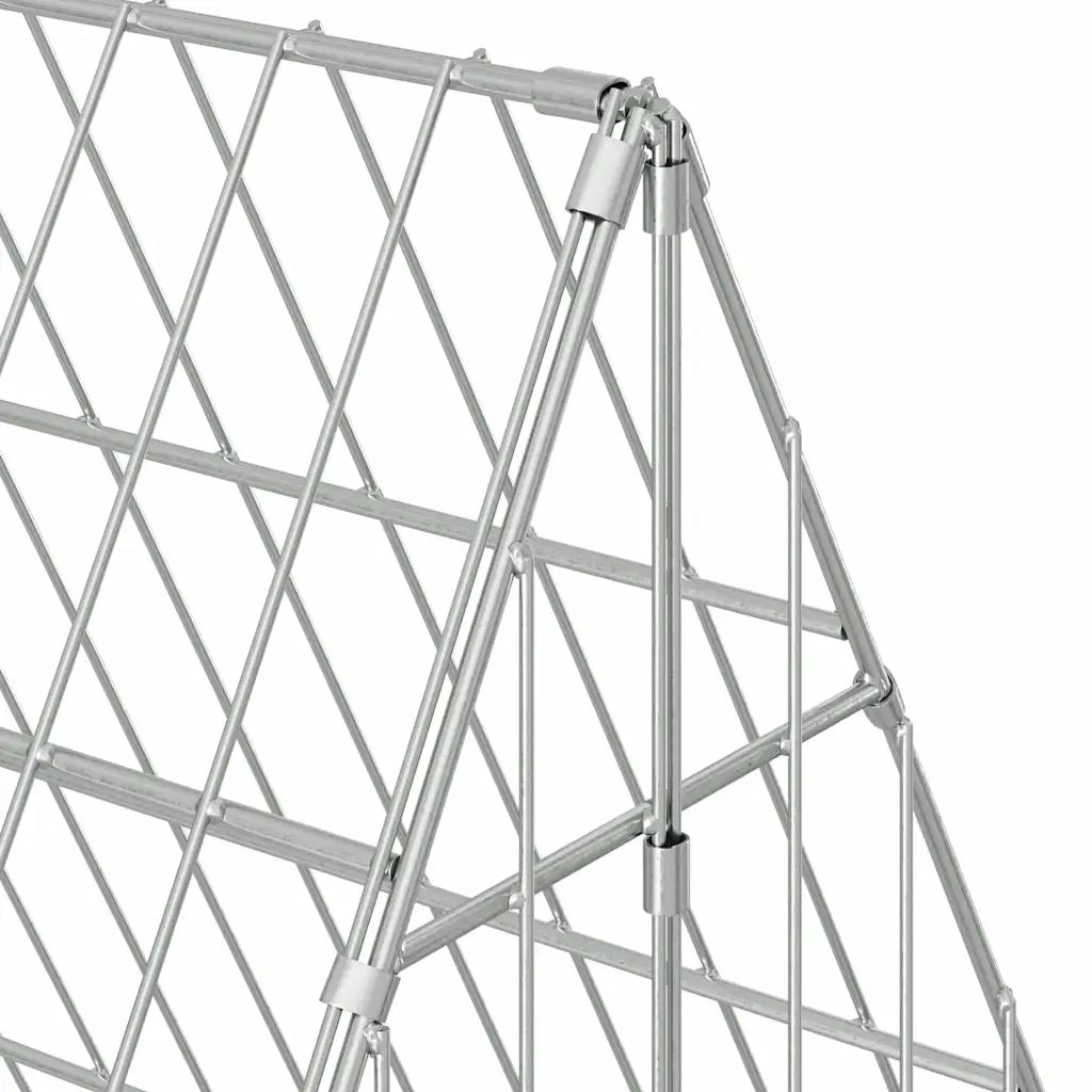 Gabbia per polli Argento 430 x 100 x 85 cm Acciaio zincato 3394438