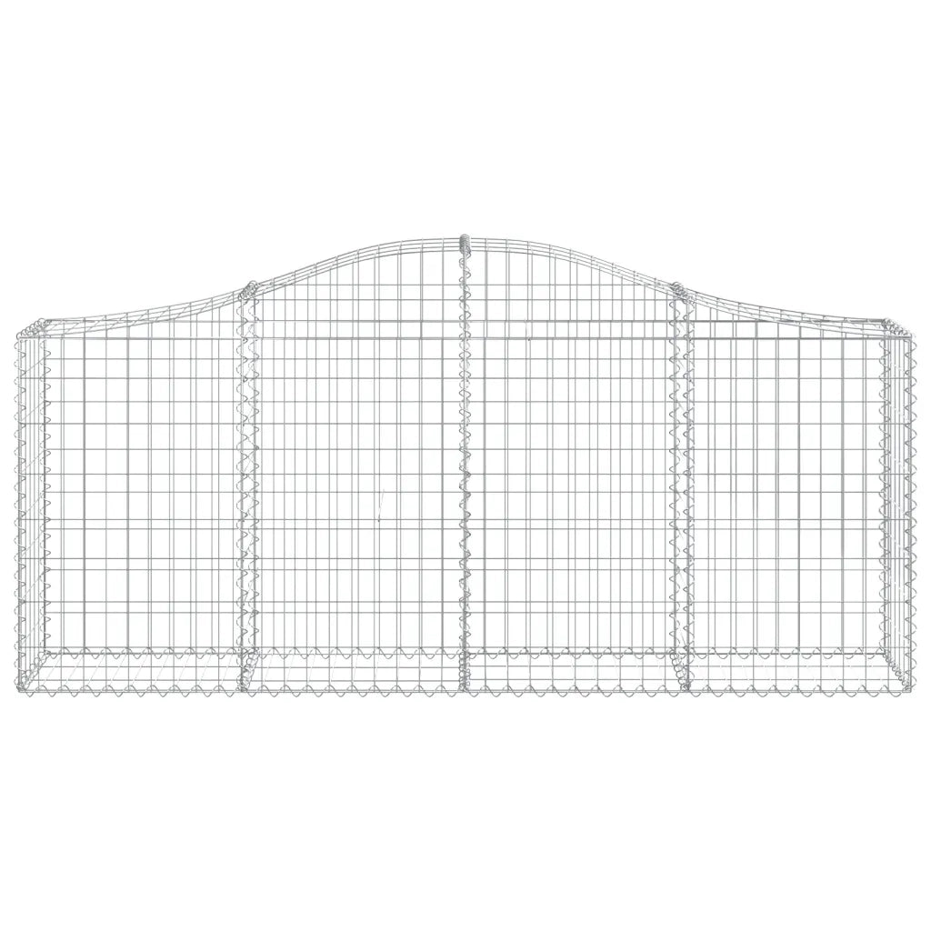 Cesti Gabbioni ad Arco 50 pz 200x30x80/100 cm Ferro Zincato 3145428