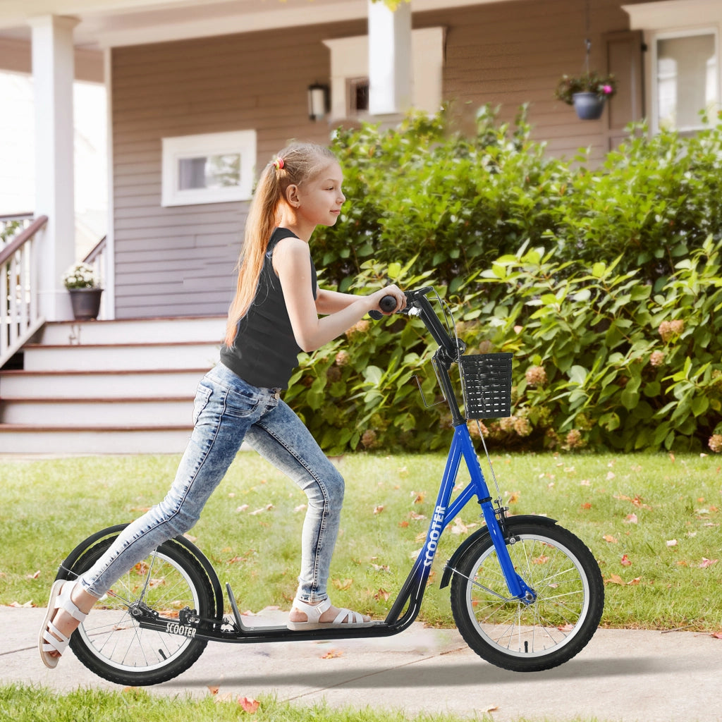 Scooter per Bambini ¨C zephmum ¨C Regolabile, Blu e Nero