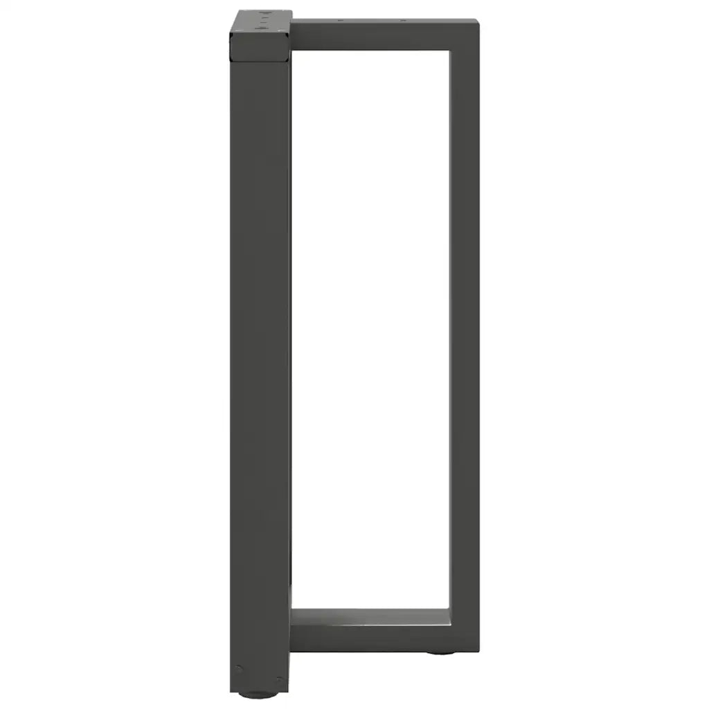 Gambe per tavolo da bar a forma di T 2 pz Antracite 40x35x(90-91) cm Acciaio