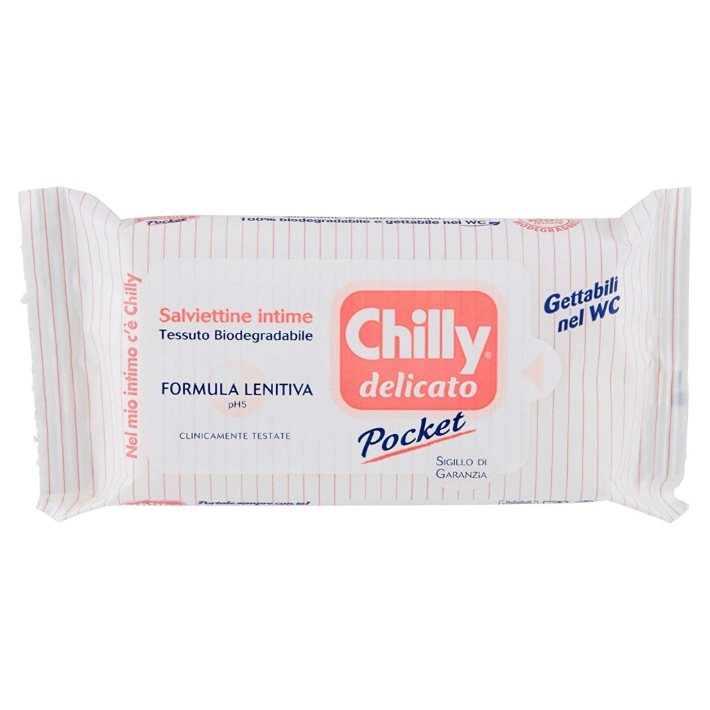 SET 3 CONFEZIONI DI CHILLY SALVIETTE INTIME 12 PZ DELICATE