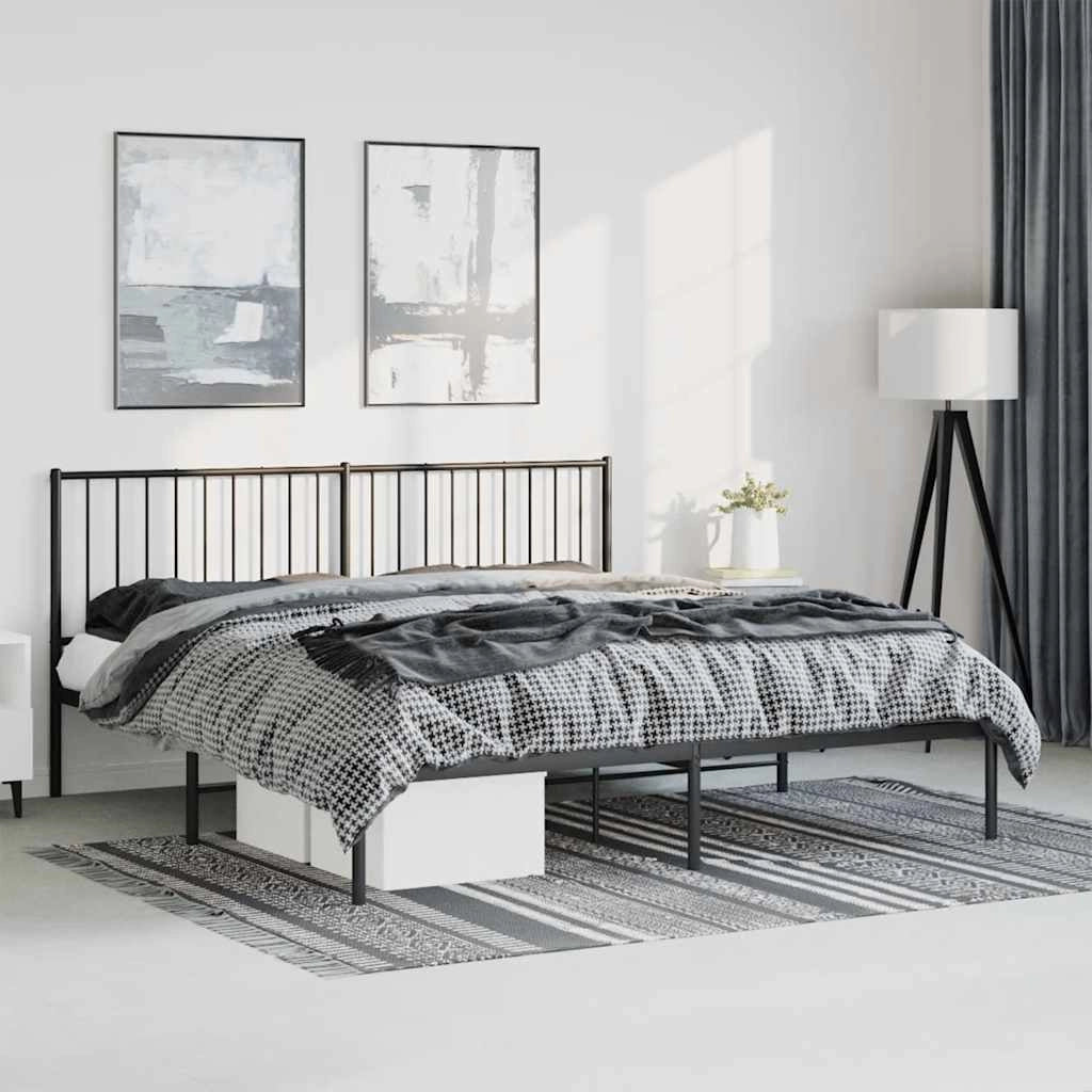 Giroletto con Testiera in Metallo Nero 183x213 cmcod mxl 105701