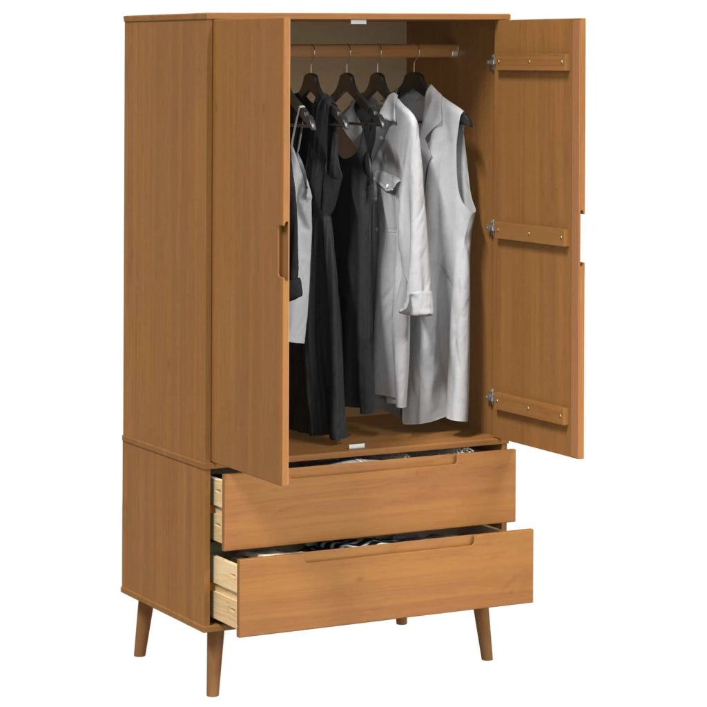 Guardaroba MOLDE Caramello 90 x 55 x 175 cm 42020939