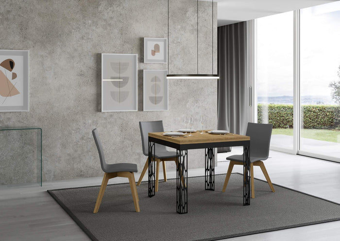 Tavolo Allungabile 90x90-180x78-80 cm Ghibli Libra Quercia Naturale