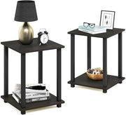 Set di tavolini supplementari compatti - progetto di design elegante - set di 2 - legno composito - 39,6 x 49,8 x 39,6 cm