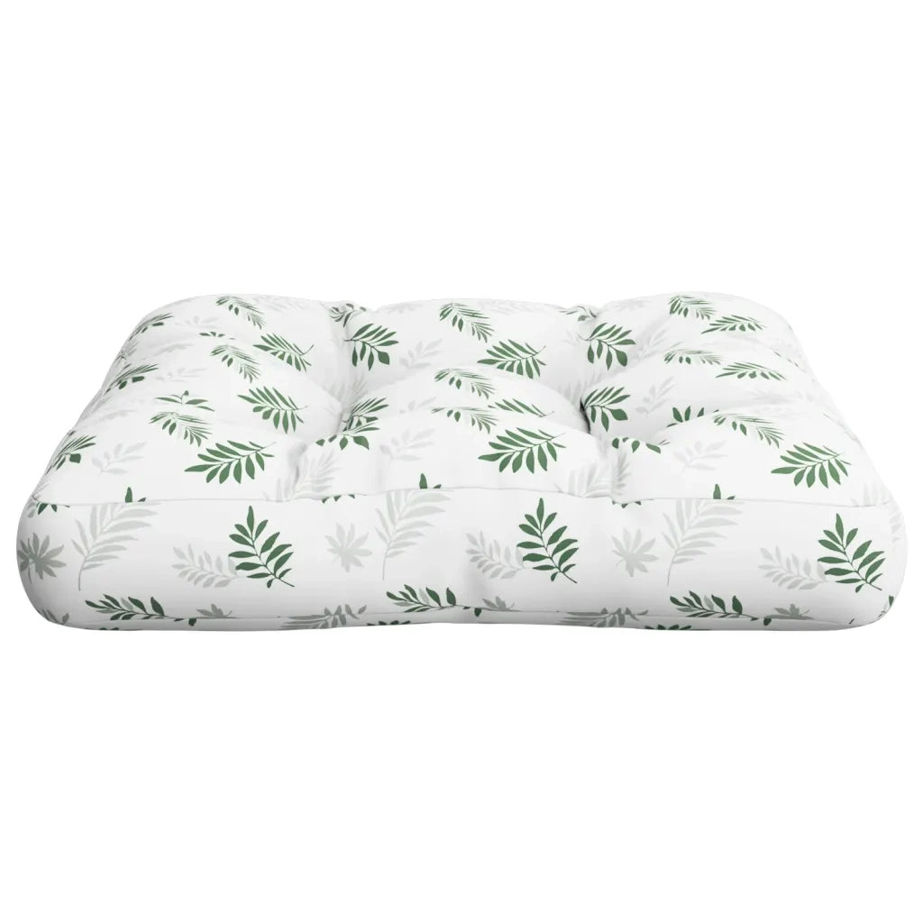 Cuscino per pallet | Cuscini per sedie con Motivo a Foglie 60x60x12 cm in Tessuto