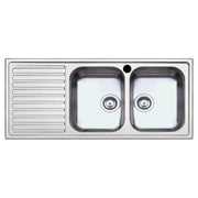 Lavello SAXT333A 116x50 cm 2 vasche gocciolatoio sinistro