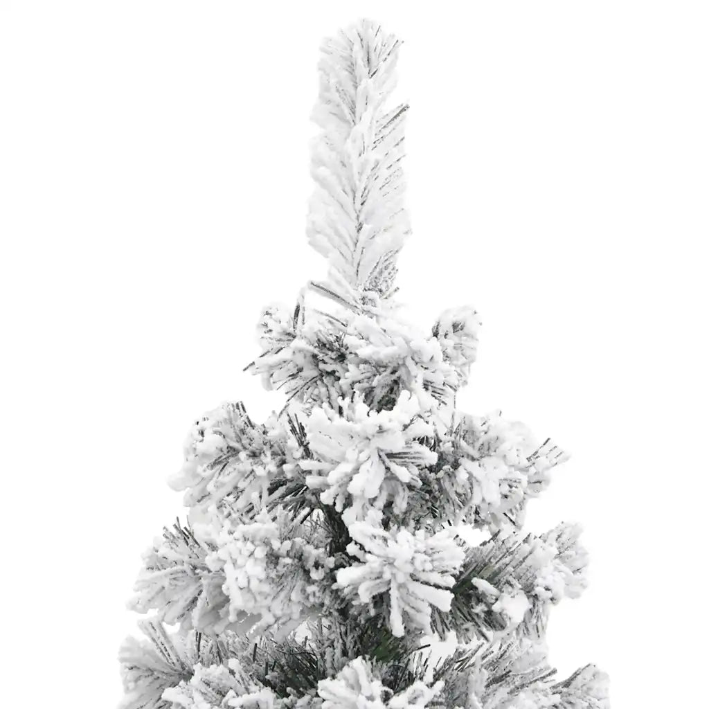Albero di Natale Artificiale Sottile con Neve Verde 180 cm PVC cod mxl 19656
