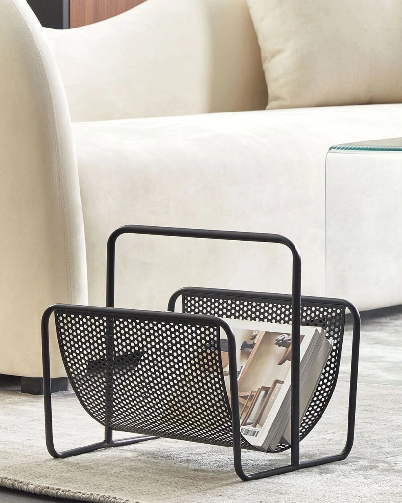 Portariviste in ferro Nero Design moderno Home Decor